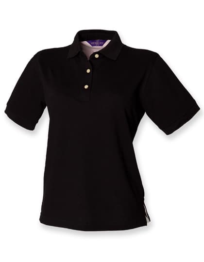 Ladies´ Classic Cotton Piqué Polo Shirt — Black
