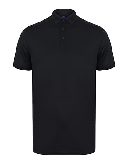 Men´s Slim Fit Stretch Polo Shirt + Wicking Finish — Navy