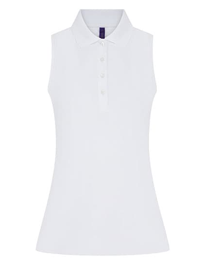 Ladies´ Sleeveless Coolplus® Polo Shirt — White