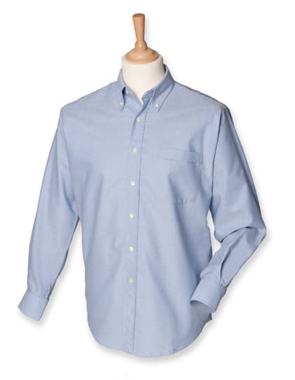 Men´s Classic Long Sleeved Oxford Shirt — Blue Oxford