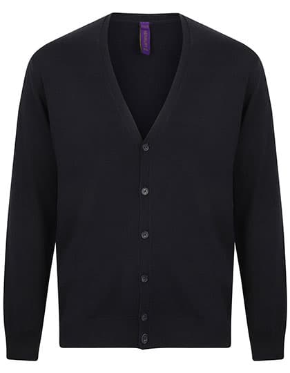 Men´s Lightweight V-Neck Cardigan — Navy
