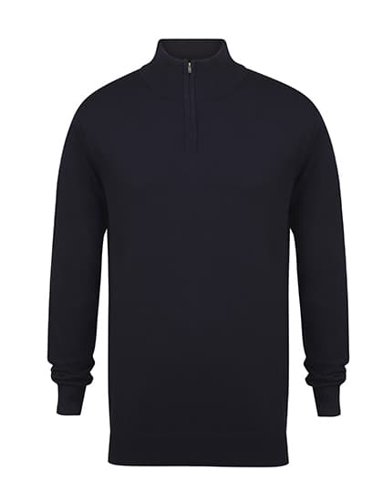 Men´s Quarter Zip Jumper — Navy