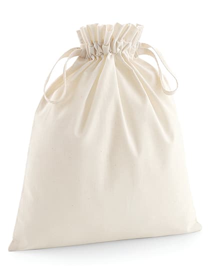 Organic Cotton Draw Cord Bag — Natural