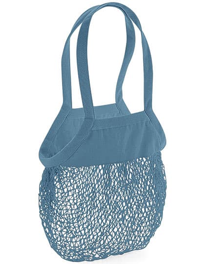 Organic Cotton Mesh Grocery Bag — Airforce Blue