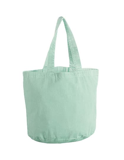 Garment Dyed Shopper — Vintage Aqua
