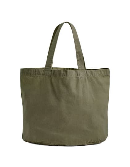 Garment Dyed Shopper — Vintage Moss