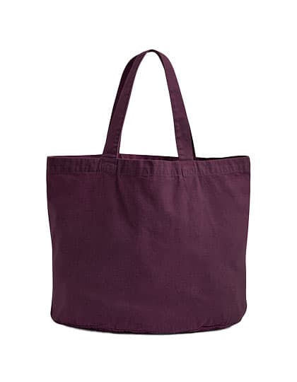 Garment Dyed Shopper — Vintage Oxblood