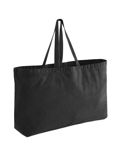 Garment Dyed Oversized Tote Bag — Vintage Black