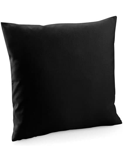 Fairtrade Cotton Canvas Cushion Cover — Black