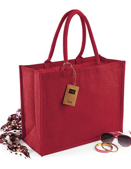 Jute Classic Shopper — Red