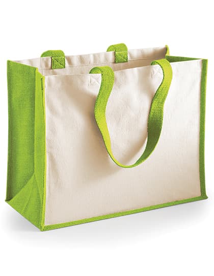 Printers Jute Classic Shopper — Apple Green