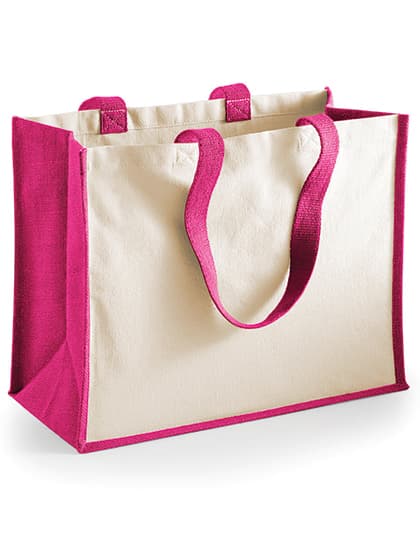 Printers Jute Classic Shopper — Fuchsia