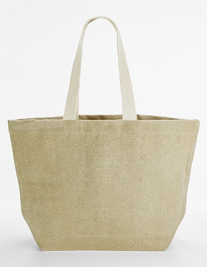 Soft Washed Jute Beach Bag — Natural