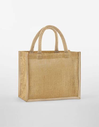 Natural Starched Jute Midi Bag — Natural