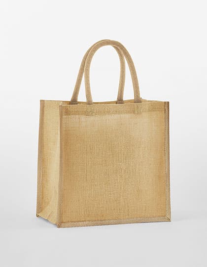 Natural Starched Jute Mini Gift Bag — Natural