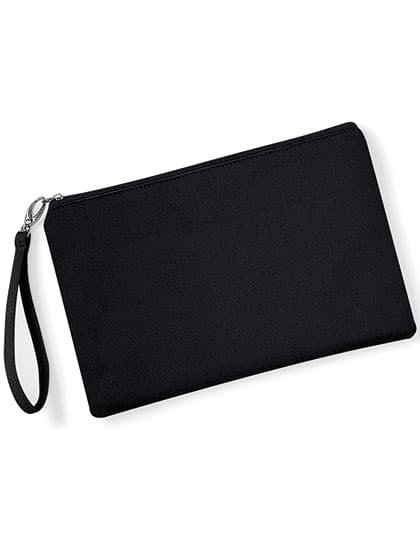 Canvas Wristlet Pouch — Black