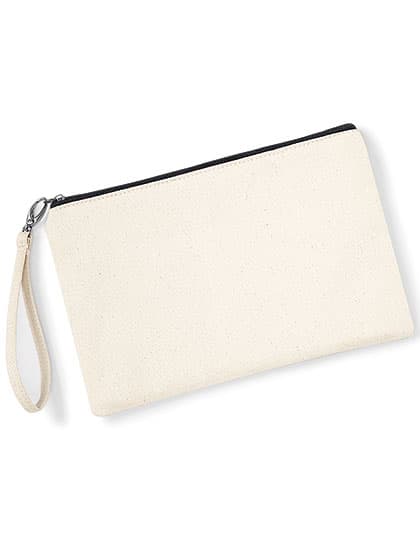 Canvas Wristlet Pouch — Natural