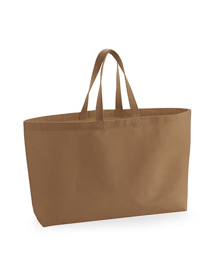 Oversized Canvas Bag — Caramel