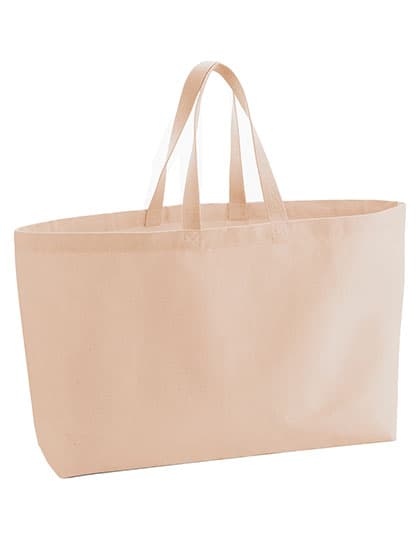 Oversized Canvas Bag — Peach
