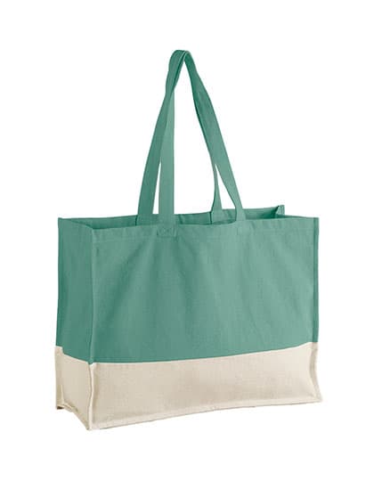 EarthAware® Organic Contrast Shopper — Sage Green