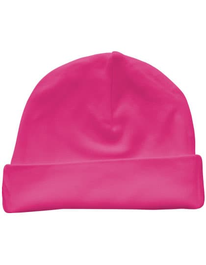 Organic Baby Hat Rox 01 — Cherry Pink