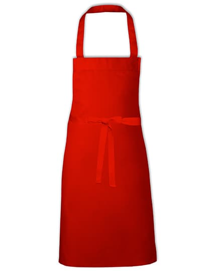 Cotton Barbecue Apron — Red (ca. Pantone 200)