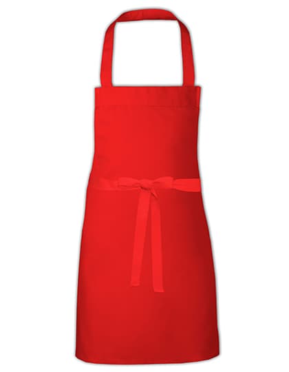 Kids´ Cotton Barbecue Apron — Red (ca. Pantone 200)