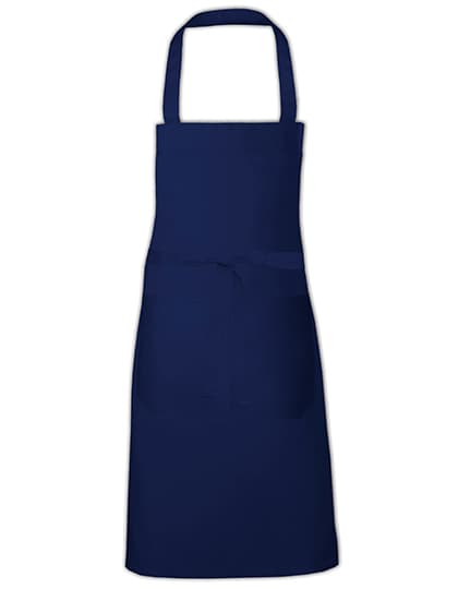 Cotton Hobby Apron — Navy (ca. Pantone 2766)