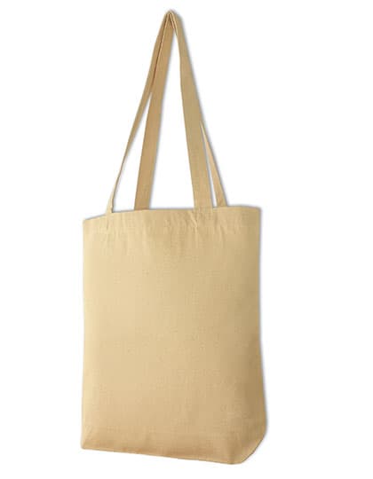 Canvas Carrier Bag Long Handle — Natural