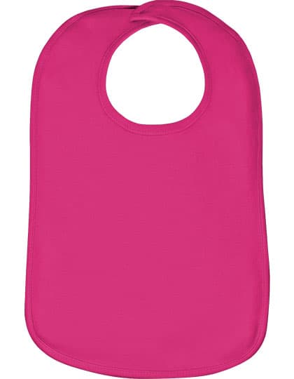 Organic Baby Bib Olli 01 — Cherry Pink