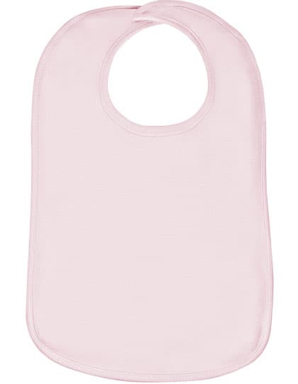 Organic Baby Bib Olli 01 — Powder Pink