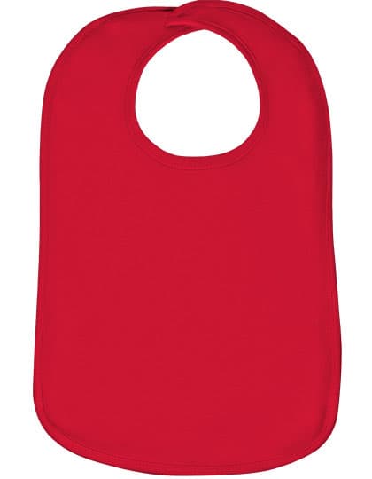 Organic Baby Bib Olli 01 — Red