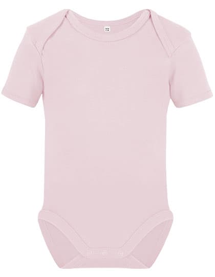 Organic Baby Bodysuit Short Sleeve Rebel 01 — Powder Pink