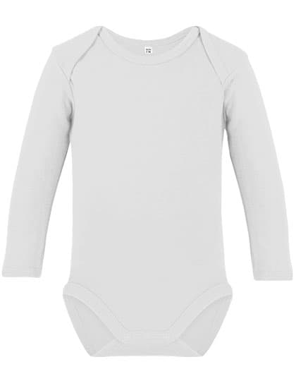 Organic Baby Bodysuit Long Sleeve Rebel 02 — White