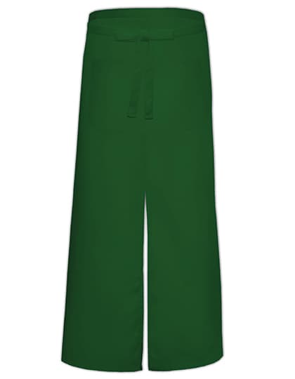 Bistro Apron With Split And Front Pocket — Bottle Green