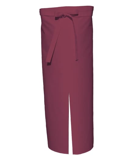 Bistro Apron With Split — Bordeaux