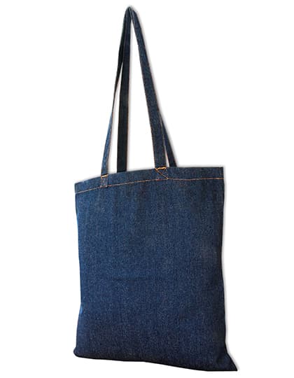 Jeans Bag - Long Handles — Denim Blue