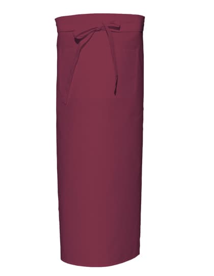 Bistro Apron With Front Pocket — Bordeaux