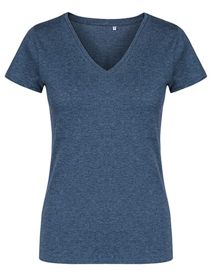 Women´s V-Neck T-Shirt — Heather Navy