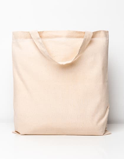 Cotton Bag PREMIUM Short Handles — Natural