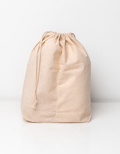 Cotton Bag With Separation/Shoe Bag — Natural
