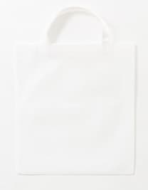 PP Shopper Bag Short Handles — White