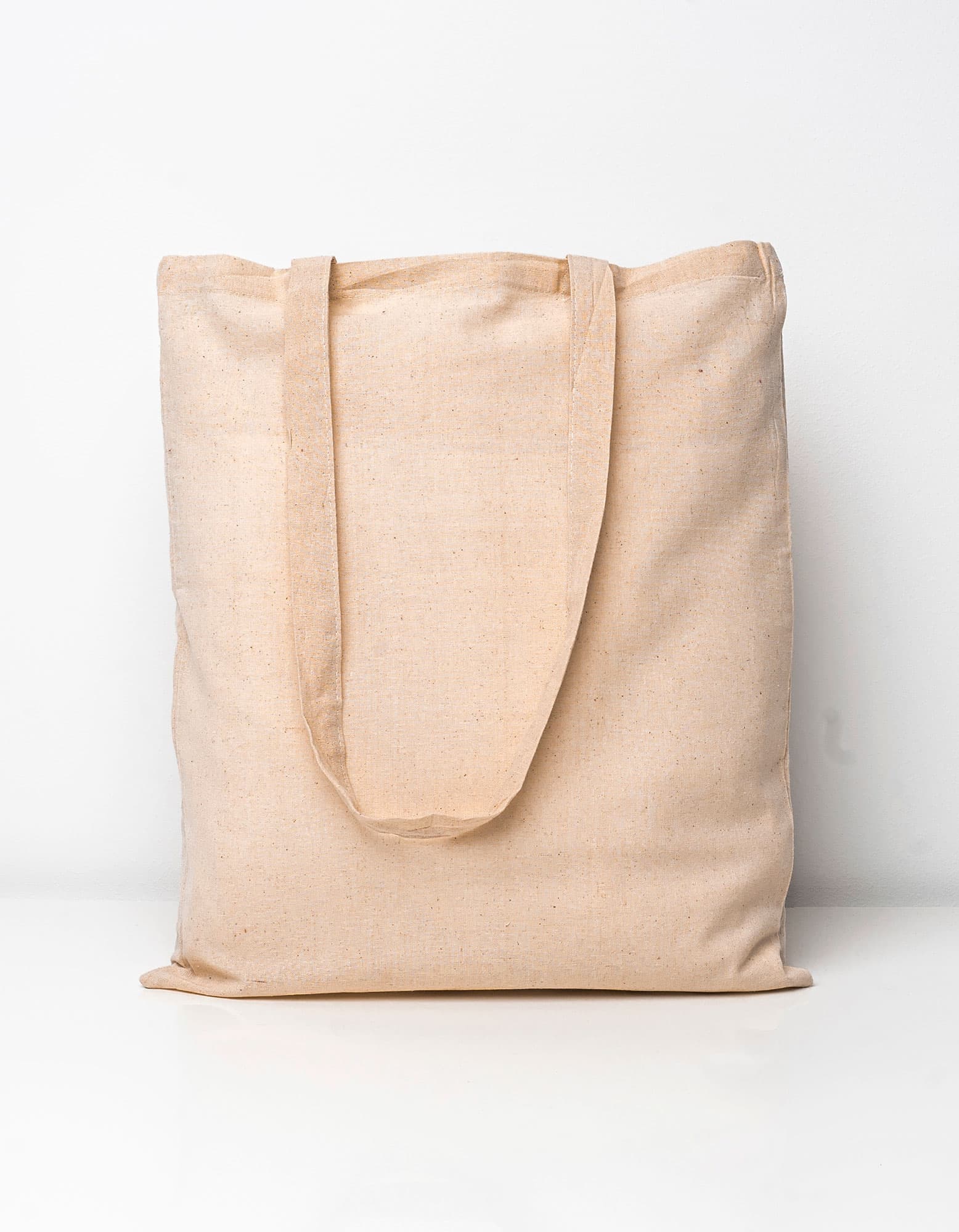 Classic Cotton Bag Natural Long Handles