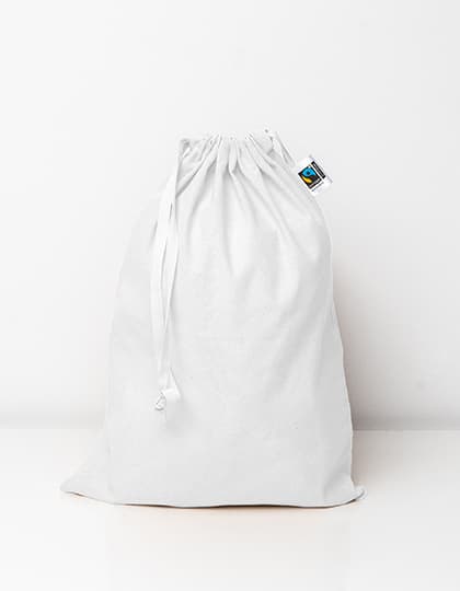 Small Fairtrade Cotton Stuff Bag — White