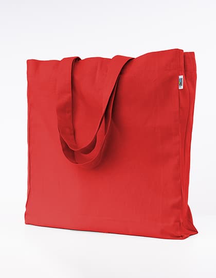 Fairtrade Cotton Oversized Bag — Red (ca. Pantone 200C)