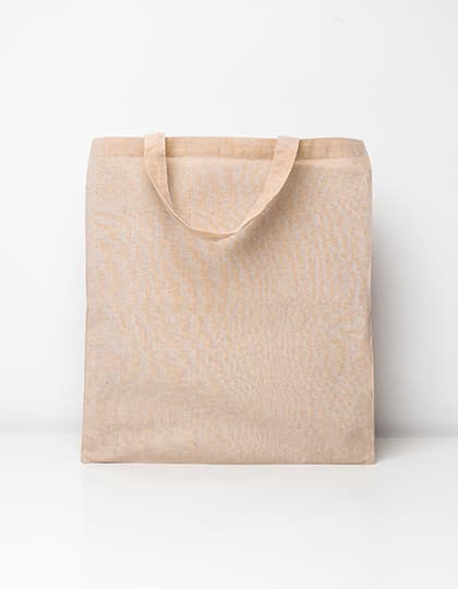 Cotton Bag Natural Short Handles — Natural