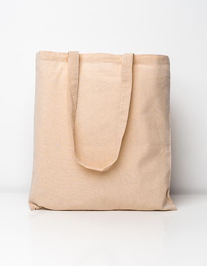 Cotton Bag Natural Long Handles — Natural