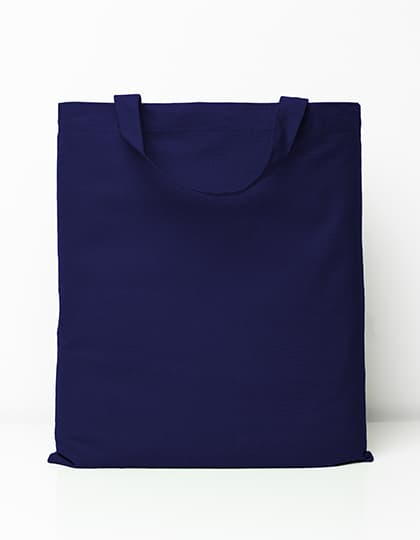 Cotton Bag Short Handles — Navy (ca. Pantone 295C)