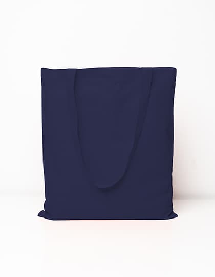 Cotton Bag Long Handles — Navy (ca. Pantone 295C)