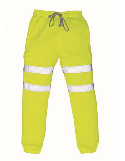 Hi-Vis Jogging Bottoms — Hi-Vis Yellow